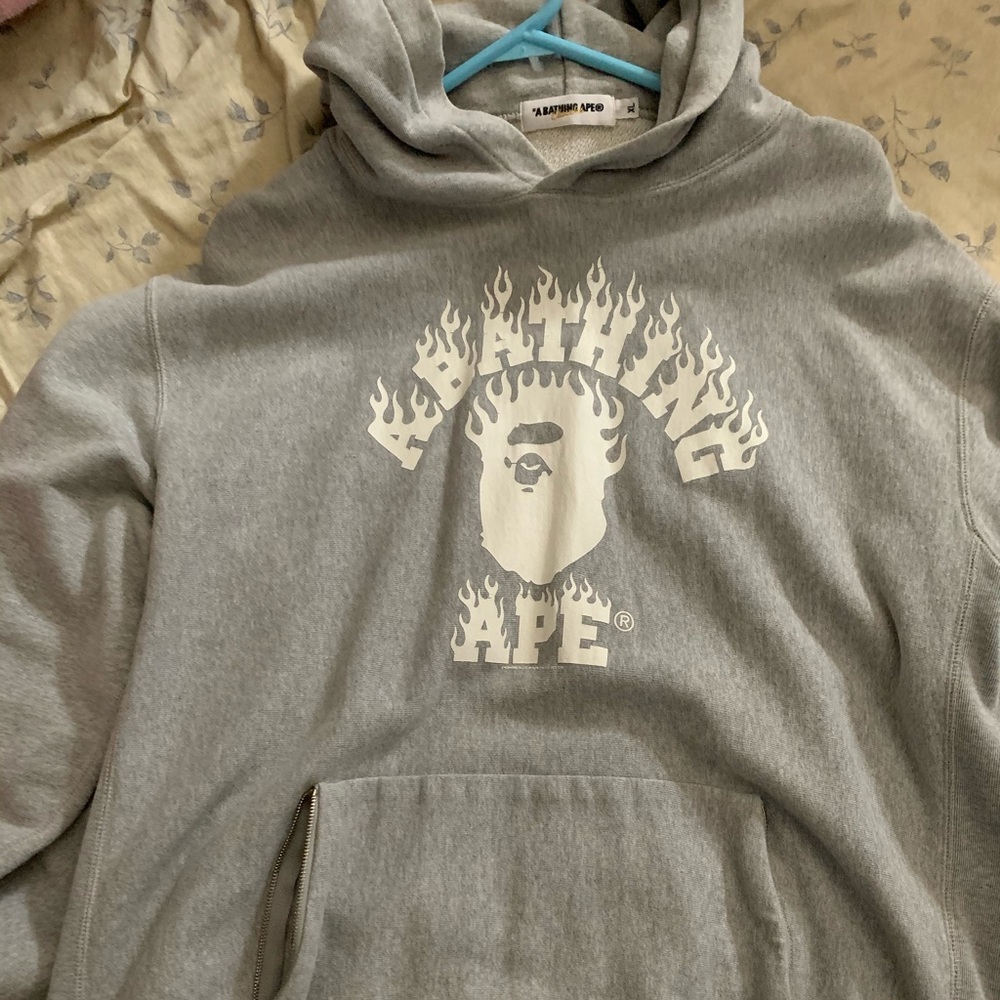 Bape flames hoodie. Authentic